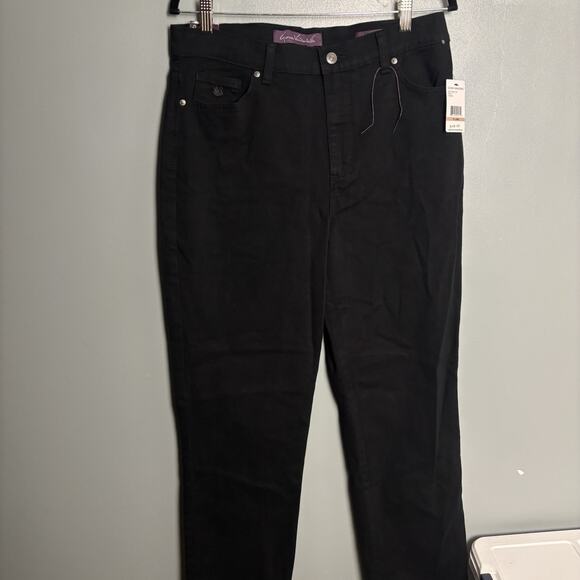 NWT Gloria Vanderbilt Amanda Jeans Black New 12 Pants Work - Picture 2 of 11